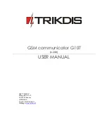 Trikdis G10T User Manual preview