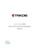 Preview for 1 page of Trikdis SP231 Installation And Programming Manual