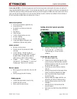 Preview for 2 page of Trikdis SP231 Installation And Programming Manual