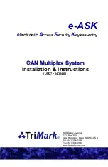 TriMark 24324-03 Installation Instructions Manual preview