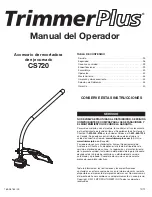 Preview for 25 page of TrimmerPlus CS720 Operator'S Manual