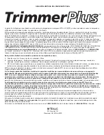 Preview for 40 page of TrimmerPlus CS720 Operator'S Manual