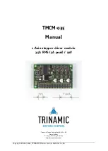 Trinamic TMCM-035 Manual preview