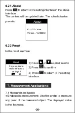 Preview for 21 page of Triplett UTG300 User Manual