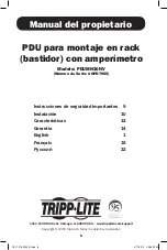 Preview for 8 page of Tripp Lite AGPD7985 Owner'S Manual