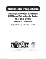 Preview for 13 page of Tripp Lite B118-2X4-4K-A Owner'S Manual