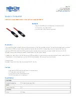 Tripp Lite N546-05M Specification Sheet preview