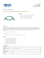 Preview for 1 page of Tripp Lite N806-05M Specification Sheet