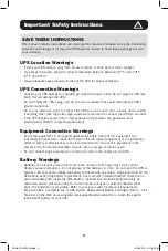 Preview for 2 page of Tripp Lite OMNIVSINT1000 Owner'S Manual