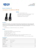 Tripp Lite P568-003-FL Specification Sheet preview