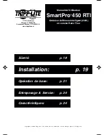 Preview for 17 page of Tripp Lite SmartPro 450 RTI Owner'S Manual