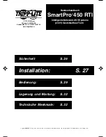 Preview for 25 page of Tripp Lite SmartPro 450 RTI Owner'S Manual