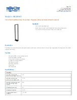 Preview for 1 page of Tripp Lite SR2POST Specification Sheet