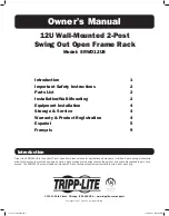 Preview for 1 page of Tripp Lite SRWO12US Owner'S Manual