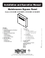 Tripp Lite SUT20KMBP Installation And Operation Manual preview