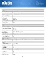 Preview for 2 page of Tripp Lite TLM609GF Specifications