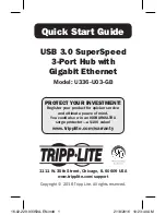 Preview for 1 page of Tripp Lite U336-U03-GB Quick Start Manual