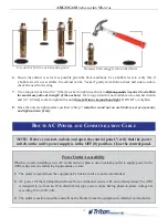 Preview for 17 page of Triton ARGO G60 Installation Manual