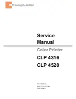 Preview for 2 page of Triumph Adler CLP3316 Service Manual