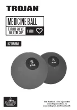 Trojan MEDICINE BALL User Manual preview