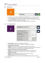 Preview for 41 page of TrojanLabel T3-OPX User Manual