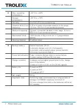 Preview for 7 page of Trolex TX6649 User Manual