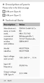 Preview for 27 page of Tronic 377473 2101 Operation And Safety Notes