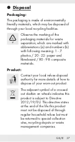 Preview for 36 page of Tronic 377473 2101 Operation And Safety Notes