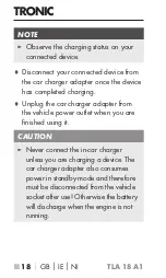 Preview for 21 page of Tronic 398132 2107 Operating Instructions Manual