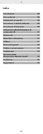 Preview for 89 page of Tronic 401253 2107 Operating Instructions And Safety Instructions