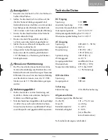 Preview for 56 page of Tronic TSW 150 A1 Operating Instructions Manual