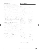 Preview for 5 page of Tronic TSW 300 A1 Operating Instructions Manual