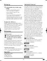 Preview for 71 page of Tronic TSW 300 A1 Operating Instructions Manual