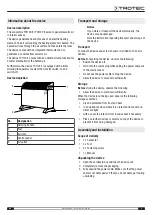 Preview for 5 page of Trotec TCH 20 E Operating Manual