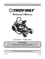 Preview for 1 page of Troy-Bild 26J Mini-Rider Operator'S Manual