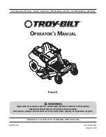 Preview for 1 page of Troy-Bild Pivot s Operator'S Manual