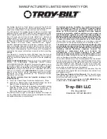 Preview for 16 page of Troy-Bild TB144 Operator'S Manual