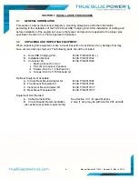 Preview for 9 page of True blue power TA102 Installation Manual And Operating Instructions