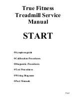 Preview for 3 page of True Fitness 350 Black Service Manual