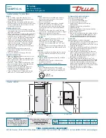 Preview for 2 page of True TA1RPT-1S-1S Specifications