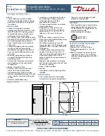 Preview for 2 page of True TG1HRT89-1S-1S Specifications