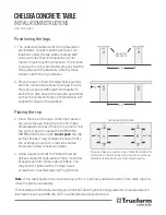 Preview for 2 page of TRUEFORM CHELSEA TBL-CHEL Installation Instructions