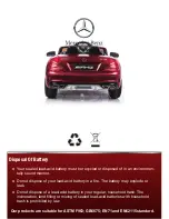 Preview for 17 page of Truemax Mercedes Benz SL65 AMG Ride On Car Owner'S Manual