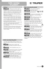 Preview for 17 page of Truper 16871 Manual