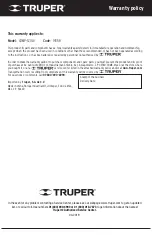 Preview for 20 page of Truper 19358 Manual