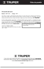 Preview for 10 page of Truper 19359 Manual