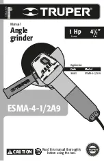 Preview for 1 page of Truper ESMA-4-1/2A9 Manual