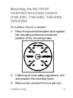 Preview for 17 page of TruVision TVD-6101 Installation Manual