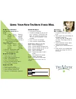 Preview for 2 page of TRUVISTA VOICE MAIL User Manual