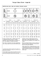 Preview for 72 page of Tubeline Nitro 275RS Operator'S Manual & Parts Manual